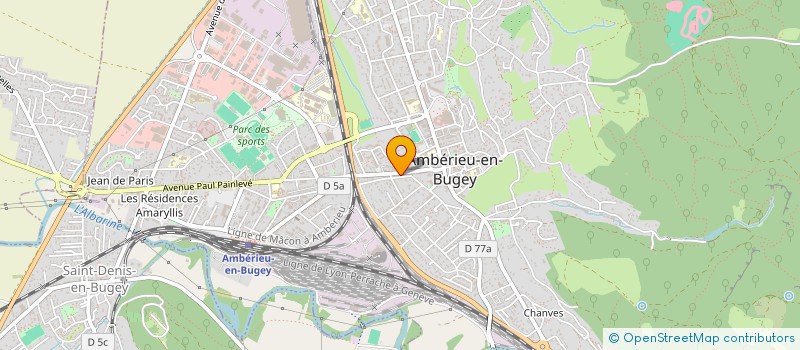 localisation de l'entreprise MADAME MELANIE CANQUE  AMBERIEU-EN-BUGEY