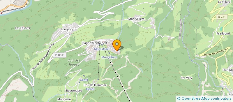 localisation de l'entreprise MADAME MELANIE CANTETEAU  AIME-LA-PLAGNE