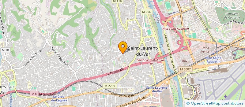 localisation de l'entreprise MADAME MELANIE CARLETTO à SAINT-LAURENT-DU-VAR