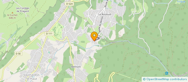 localisation de l'entreprise MADAME MELANIE CARLIN  VAULNAVEYS-LE-HAUT