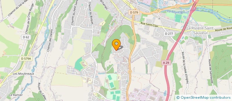 localisation de l'entreprise MADAME MELANIE CARPENTIER  LA RIVIERE-SAINT-SAUVEUR