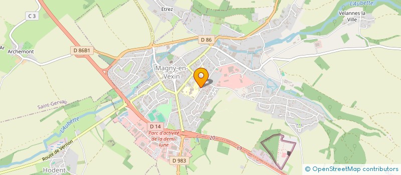 localisation de l'entreprise MADAME MELANIE CAUSSIAUX  MAGNY-EN-VEXIN