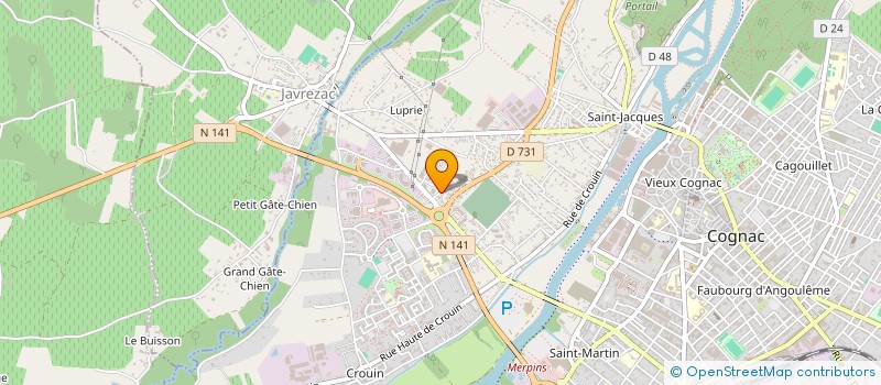 localisation de l'entreprise MADAME MELANIE CHAIGNEAU à COGNAC