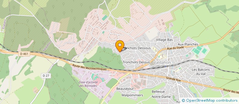 localisation de l'entreprise MADAME MELANIE CHANNAUX  VALDAHON