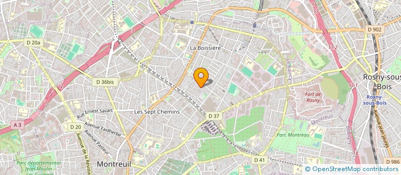 localisation de l'entreprise MADAME MELANIE CHANTEPIE  MONTREUIL