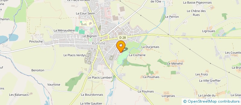 localisation de l'entreprise MADAME MELANIE CHANVILLARD  ROMILLE