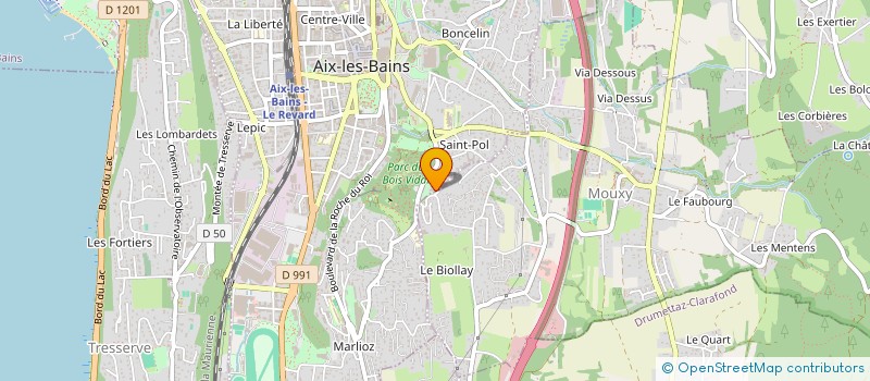 localisation de l'entreprise MADAME MELANIE CHAPPAZ  AIX-LES-BAINS