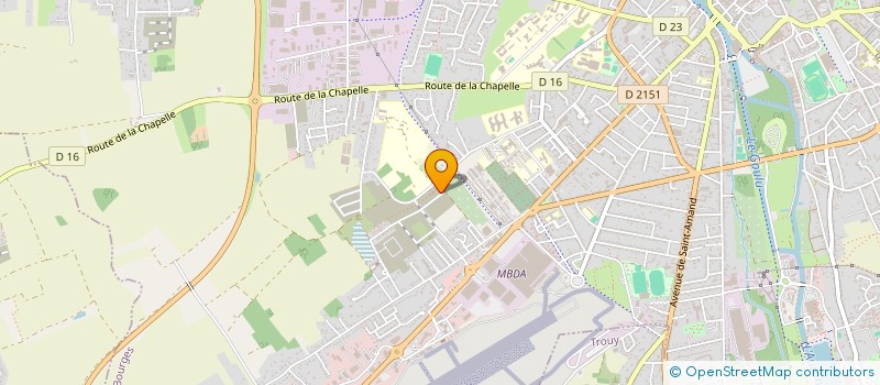 localisation de l'entreprise MADAME MELANIE CHAPUIS  BOURGES