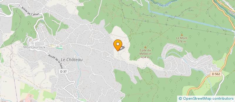 localisation de l'entreprise MADAME MELANIE CHARBONNIER  MONTAUROUX