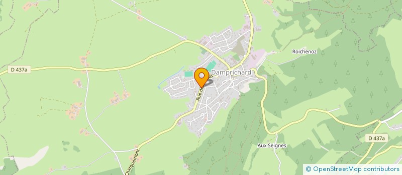 localisation de l'entreprise MADAME MELANIE CHARLES  DAMPRICHARD