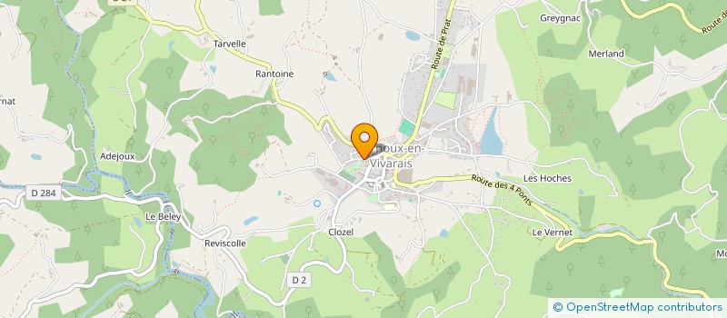 localisation de l'entreprise MADAME MELANIE CHARLOT à VERNOUX-EN-VIVARAIS