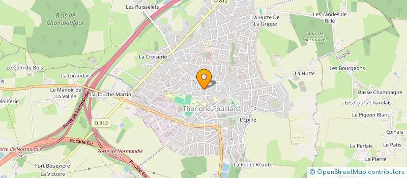 localisation de l'entreprise MADAME MELANIE CHARMILLON  THORIGNE-FOUILLARD