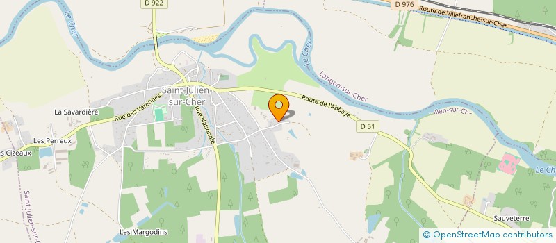 localisation de l'entreprise MADAME MELANIE CHASSAIGNE  SAINT-JULIEN-SUR-CHER