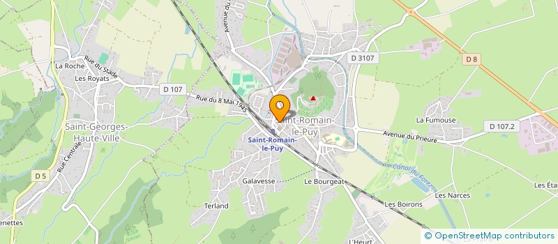 localisation de l'entreprise MADAME MELANIE CHATRE  SAINT-ROMAIN-LE-PUY