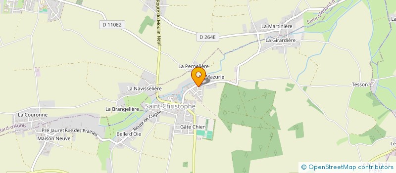 localisation de l'entreprise MADAME MELANIE CHAUVIN à SAINT-CHRISTOPHE