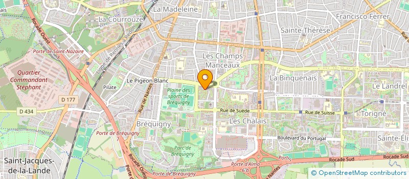 localisation de l'entreprise MADAME MELANIE CHAUVIN  RENNES