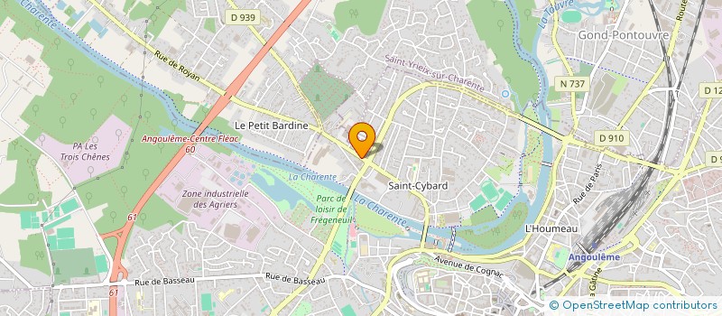 localisation de l'entreprise MADAME MELANIE CHEISSON à ANGOULEME