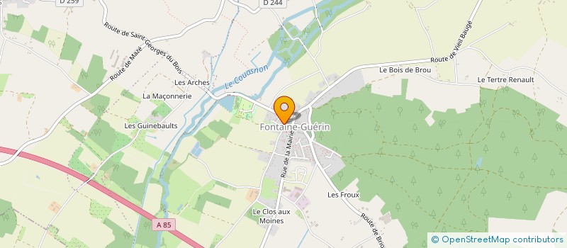 localisation de l'entreprise MADAME MELANIE CHEVALIER  LES BOIS D'ANJOU