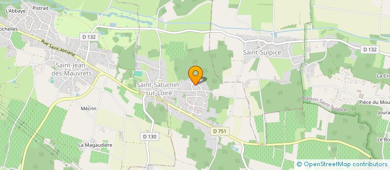 localisation de l'entreprise MADAME MELANIE CHIRON  LES GARENNES SUR LOIRE