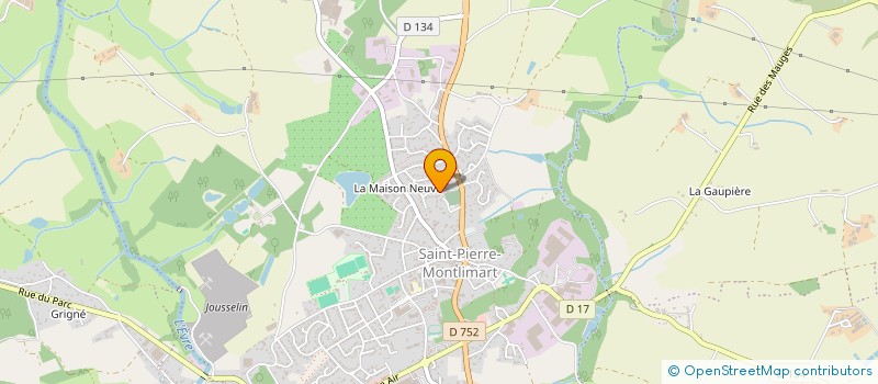 localisation de l'entreprise MADAME MELANIE CHOUTEAU à MONTREVAULT-SUR-EVRE