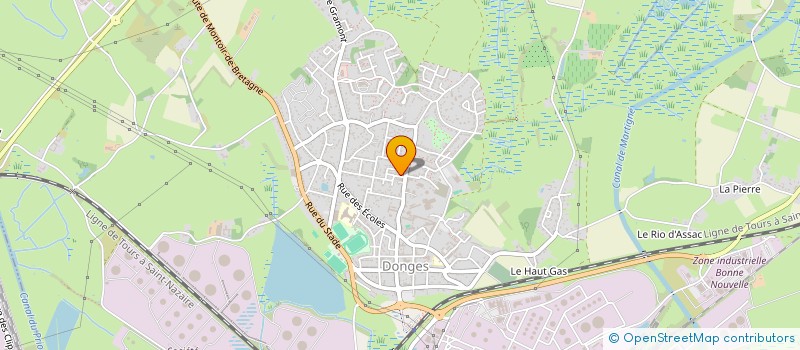 localisation de l'entreprise MADAME MELANIE CHUPIN  DONGES