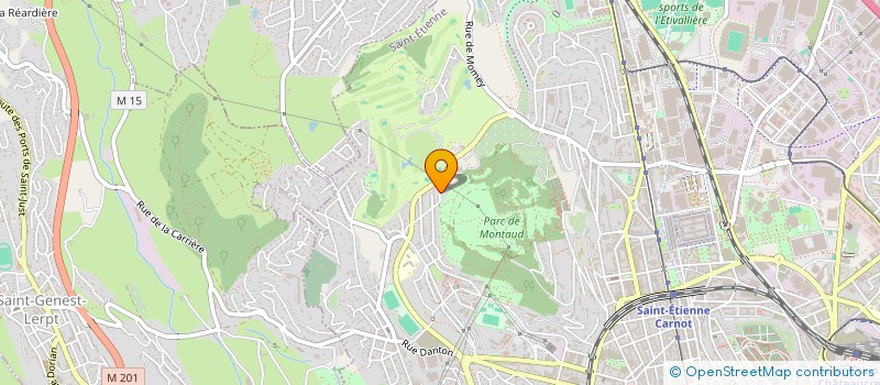 localisation de l'entreprise MADAME MELANIE CLAPEYRON-DUPRAZ  SAINT-ETIENNE