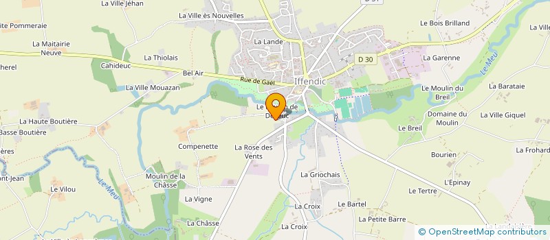 localisation de l'entreprise MADAME MELANIE CLAUDE  IFFENDIC