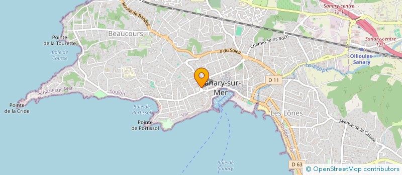 localisation de l'entreprise MADAME MELANIE CLOUZEAU  SANARY-SUR-MER