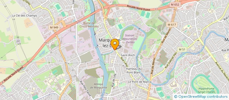 localisation de l'entreprise MADAME MELANIE CNUDDE  MARQUETTE-LEZ-LILLE