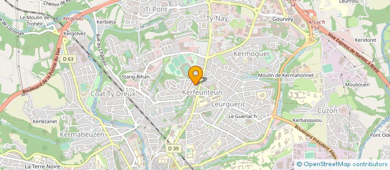 localisation de l'entreprise MADAME MELANIE COINON  QUIMPER