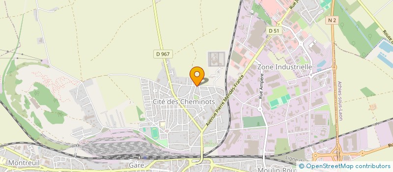 localisation de l'entreprise MADAME MELANIE COLACO SEVERINO ROQUE à LAON
