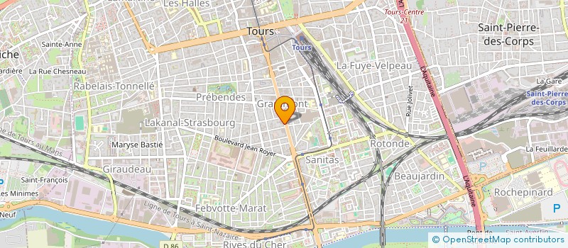 localisation de l'entreprise MADAME MELANIE COLAS  TOURS