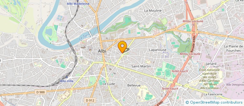 localisation de l'entreprise MADAME MELANIE COLLARD à ALBI