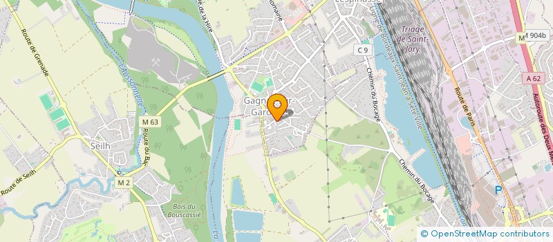 localisation de l'entreprise MADAME MELANIE COLLOT à GAGNAC-SUR-GARONNE