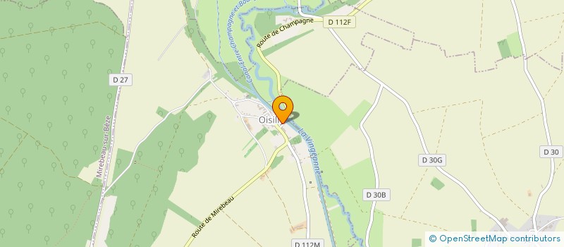 localisation de l'entreprise MADAME MELANIE COMPAGNON  OISILLY