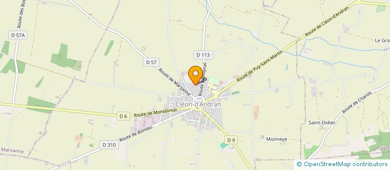 localisation de l'entreprise MADAME MELANIE CONCEICAO  CLEON-D'ANDRAN