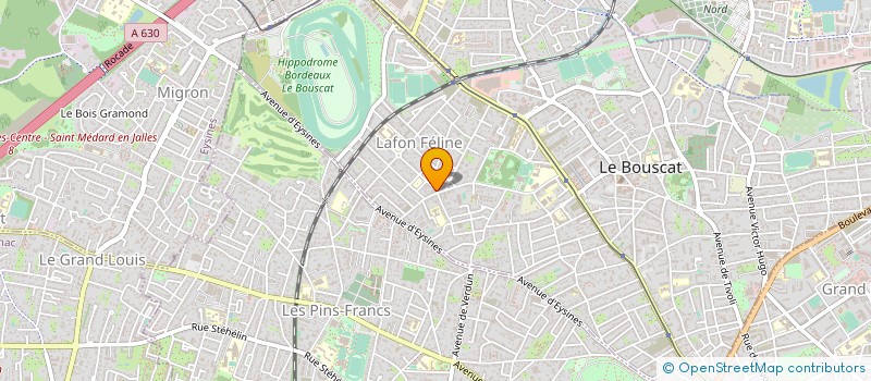 localisation de l'entreprise MADAME MELANIE COQUART  LE BOUSCAT