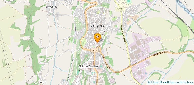 localisation de l'entreprise MADAME MELANIE COQUEREL à LANGRES