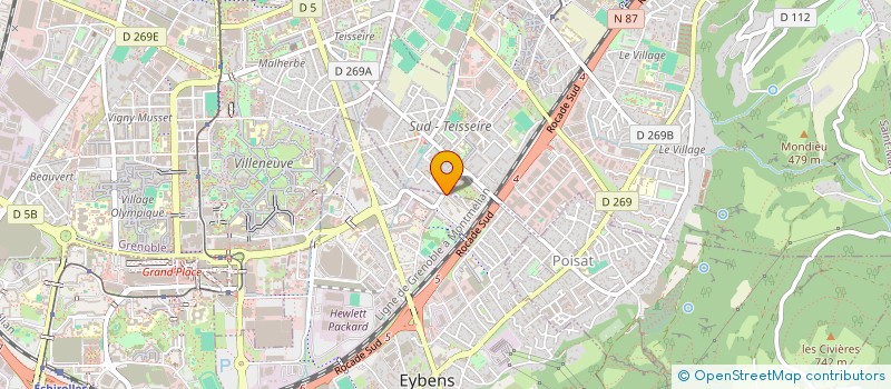 localisation de l'entreprise MADAME MELANIE COURTIS  EYBENS