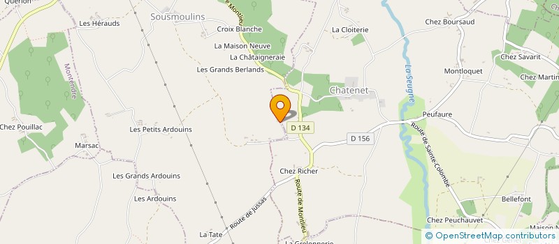 localisation de l'entreprise MADAME MELANIE COURTOIS  SOUSMOULINS