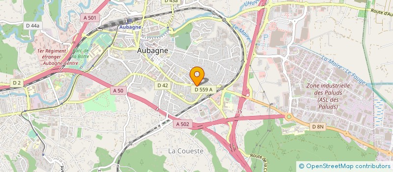 localisation de l'entreprise MADAME MELANIE COURTY à AUBAGNE