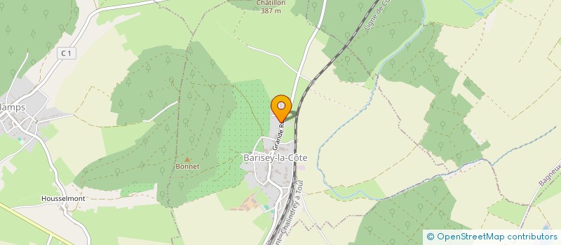 localisation de l'entreprise MADAME MELANIE CRONNE  BARISEY-LA-COTE