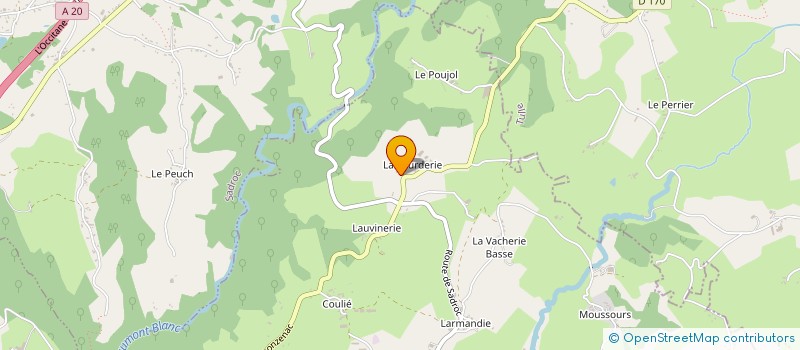 localisation de l'entreprise MADAME MELANIE CROZAT  SAINTE-FEREOLE