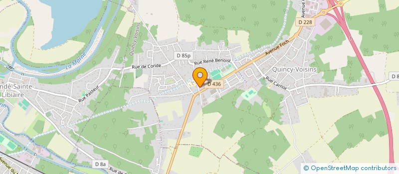 localisation de l'entreprise MADAME MELANIE CRUZ  QUINCY-VOISINS