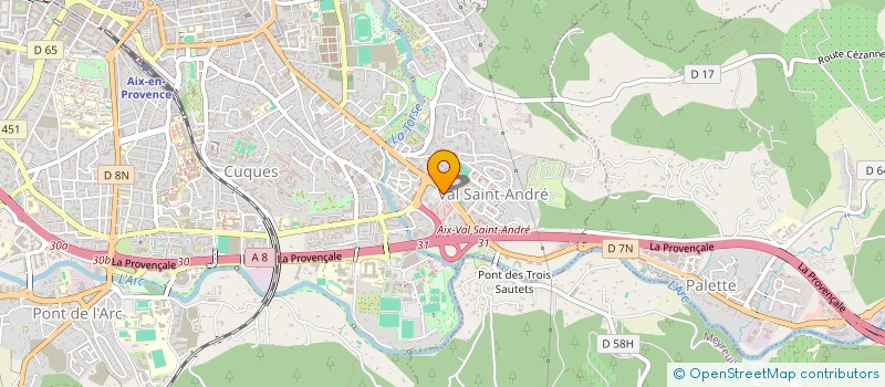 localisation de l'entreprise MADAME MELANIE CRUZ  AIX-EN-PROVENCE