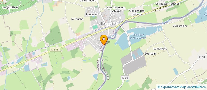 localisation de l'entreprise MADAME MELANIE CUINAT  LOIR EN VALLEE