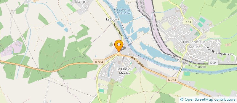 localisation de l'entreprise MADAME MELANIE D'ORCHYMONT  FLIZE