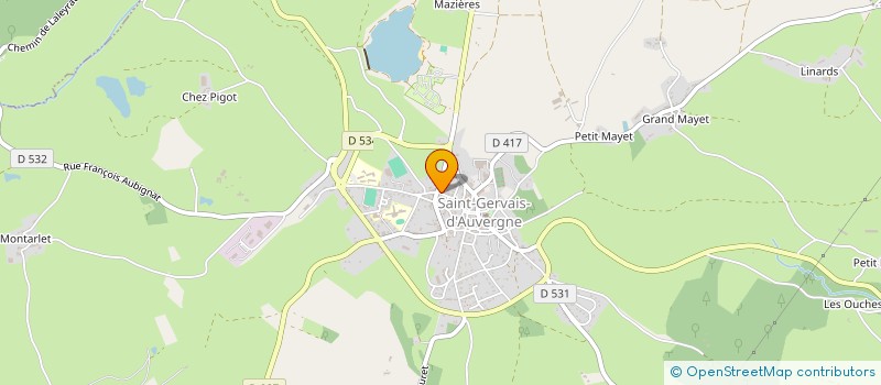 localisation de l'entreprise MADAME MELANIE DA SILVA  SAINT-GERVAIS-D'AUVERGNE