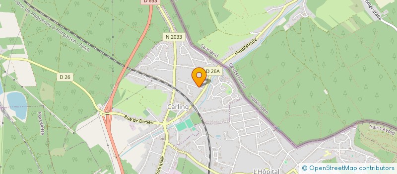 localisation de l'entreprise MADAME MELANIE DA SILVA MELO  CARLING