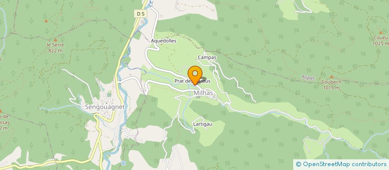 localisation de l'entreprise MADAME MELANIE DAFFOS  MILHAS